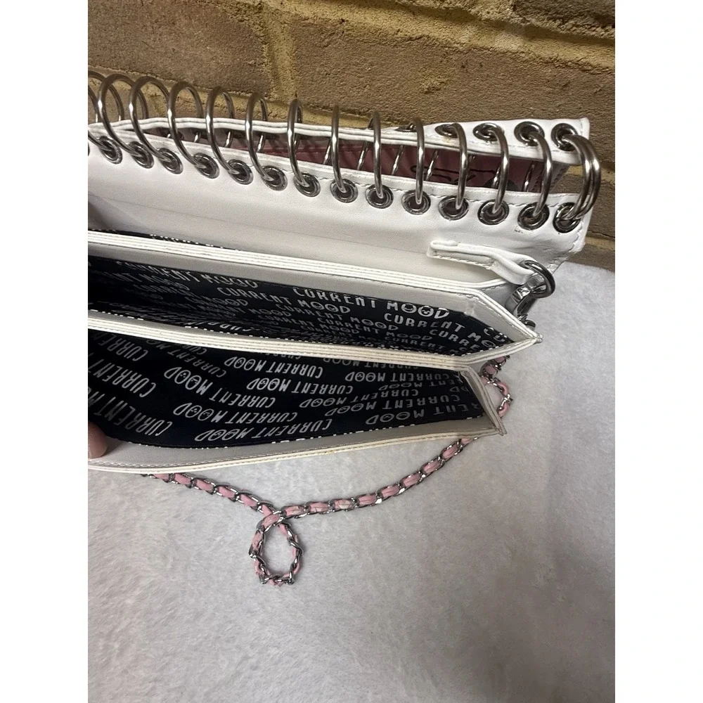 Mean Girls Style Pink Notebook Crossbody Bag/Purse Current Mood 90's Style Bag - Picture 8 of 14